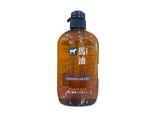 KUMANO YUSHI, Horse Oil, Non Silicon SHAMPOO (600 ml)