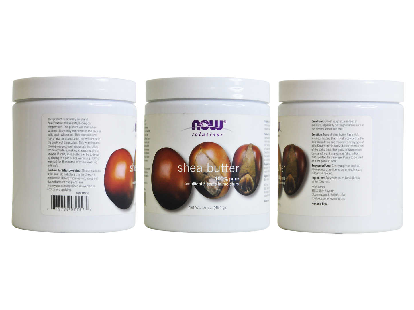 Now Foods Solution, Shea Butter (454 g)